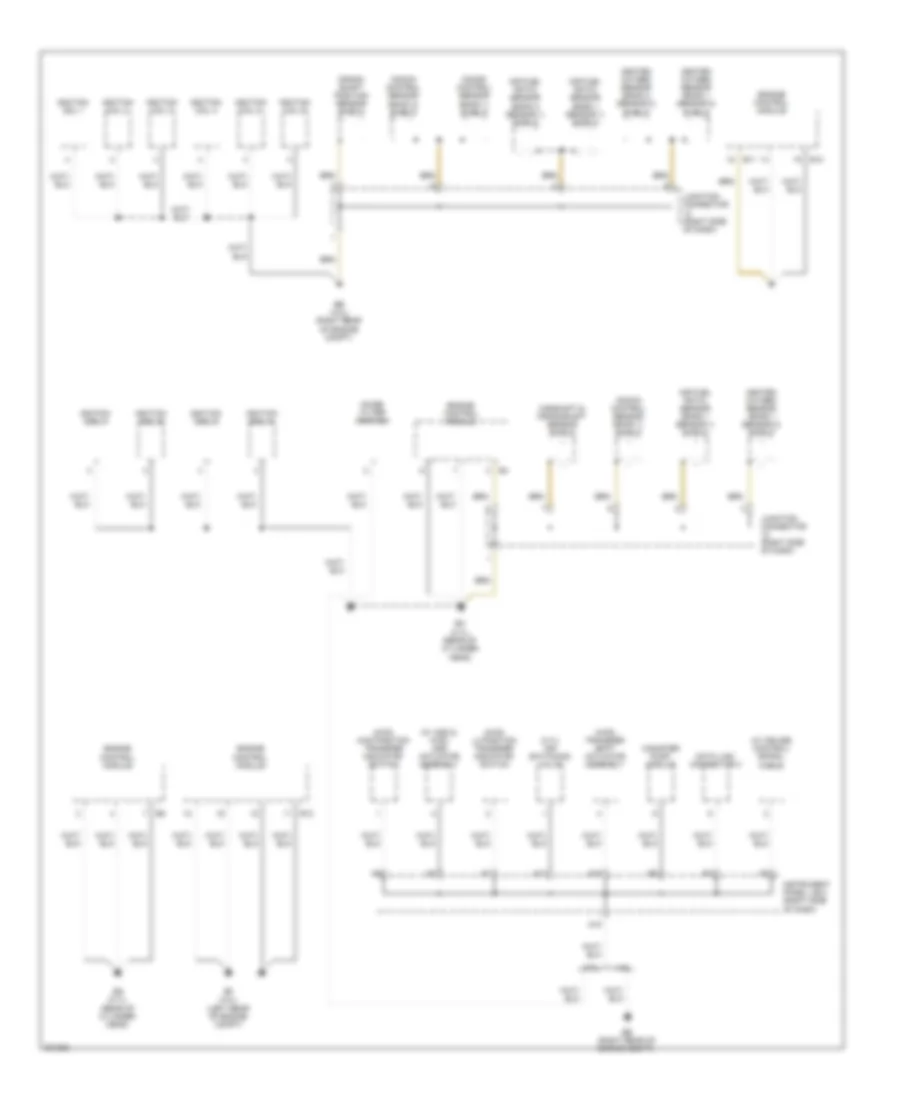 Ground Distribution Wiring Diagram 1 of 4 for Toyota Tacoma 2009