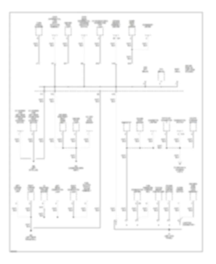 Ground Distribution Wiring Diagram (3 of 4) for Toyota Tacoma 2009