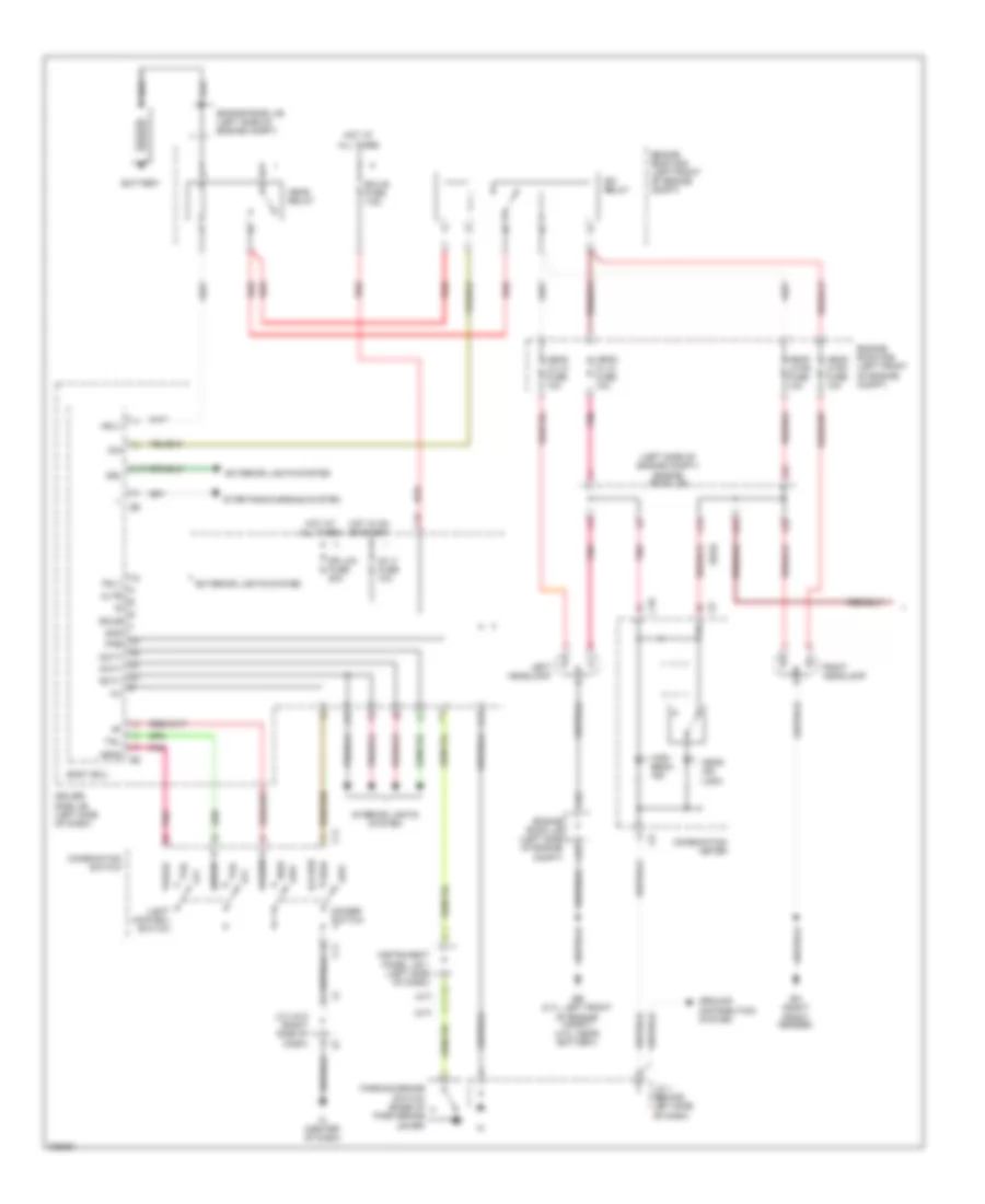 Headlights Wiring Diagram 1 of 2 for Toyota Tacoma 2009