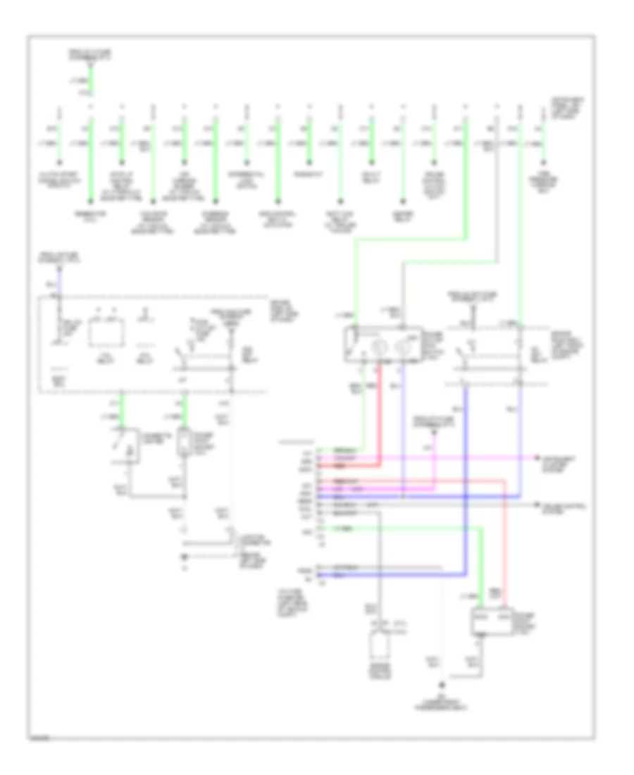 Power Distribution Wiring Diagram (3 of 3) for Toyota Tacoma 2009