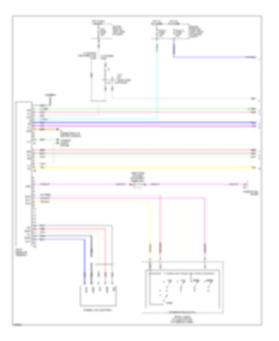 Radio Wiring Diagram with Built in Amplifier 1 of 2 for Toyota Tacoma 2009