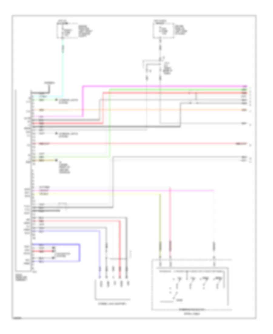Radio Wiring Diagram with Separate Amplifier 1 of 2 for Toyota Tacoma 2009