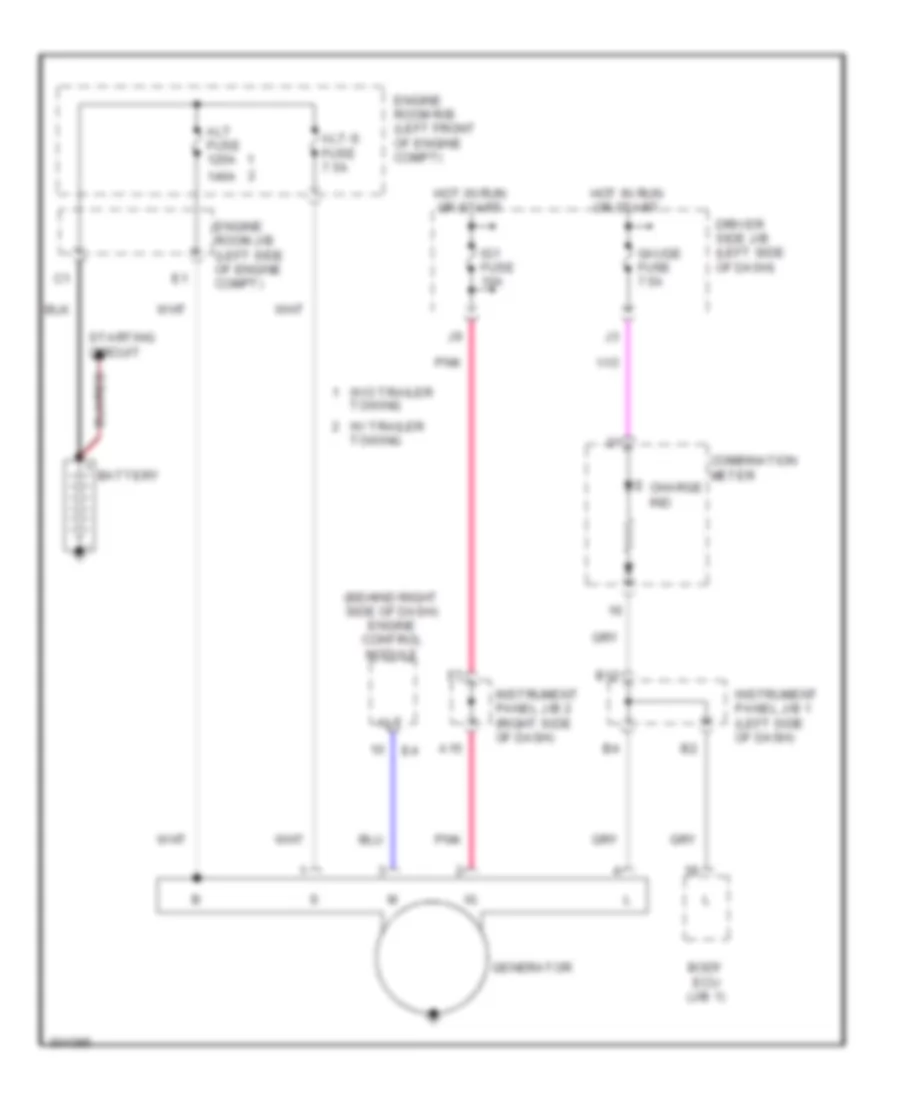 2 7L Charging Wiring Diagram for Toyota Tacoma 2009