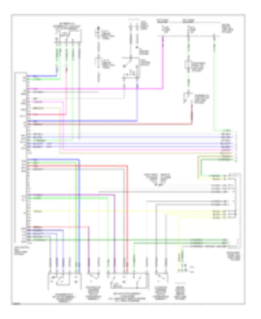 4WD Wiring Diagram 1 of 2 for Toyota Tacoma 2009