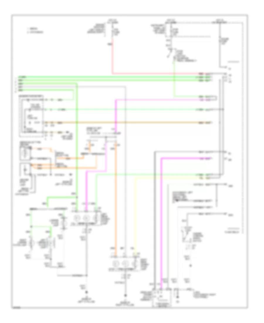 Exterior Lamps Wiring Diagram 2 of 2 for Toyota Yaris 2008