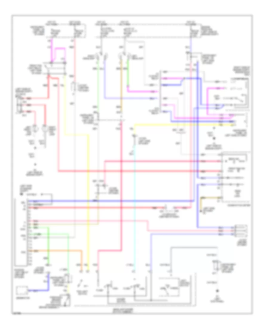 Headlights Wiring Diagram Hatchback for Toyota Yaris 2008