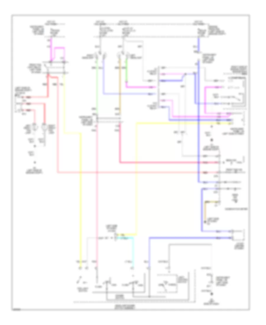 Headlights Wiring Diagram Sedan for Toyota Yaris 2008