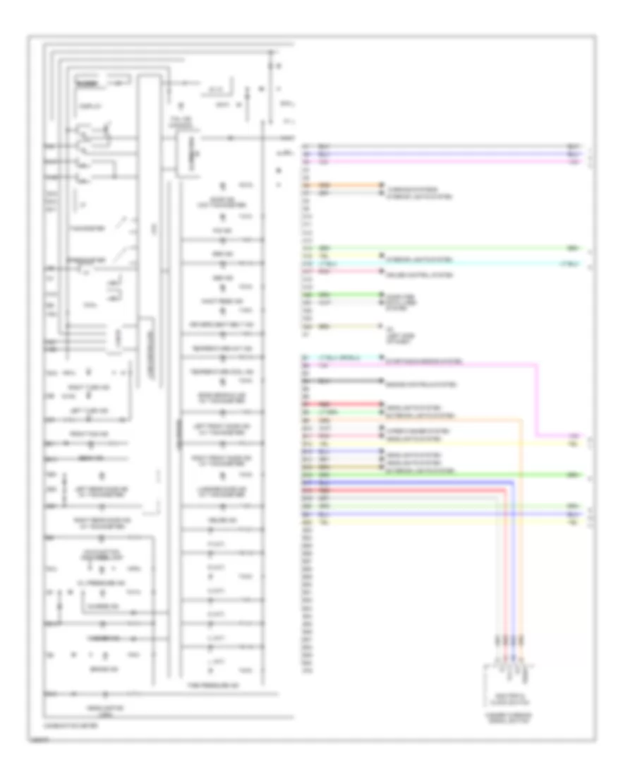 Instrument Cluster Wiring Diagram, Sedan (1 of 2) for Toyota Yaris 2008