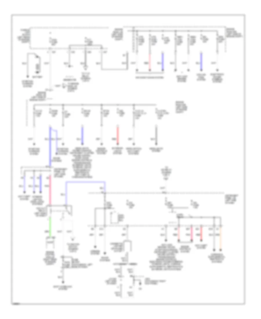 Power Distribution Wiring Diagram 1 of 3 for Toyota Yaris 2008
