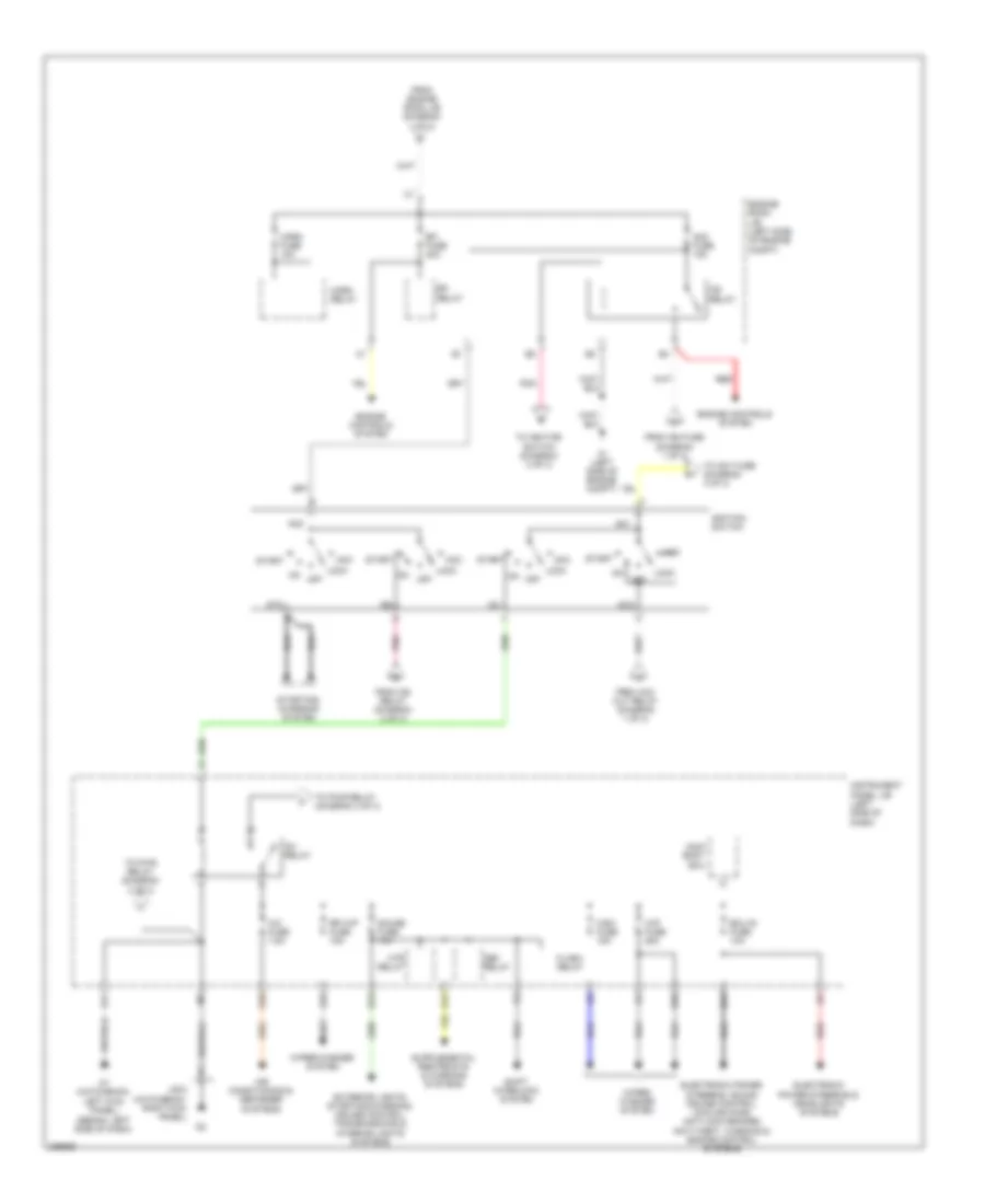 Power Distribution Wiring Diagram 2 of 3 for Toyota Yaris 2008