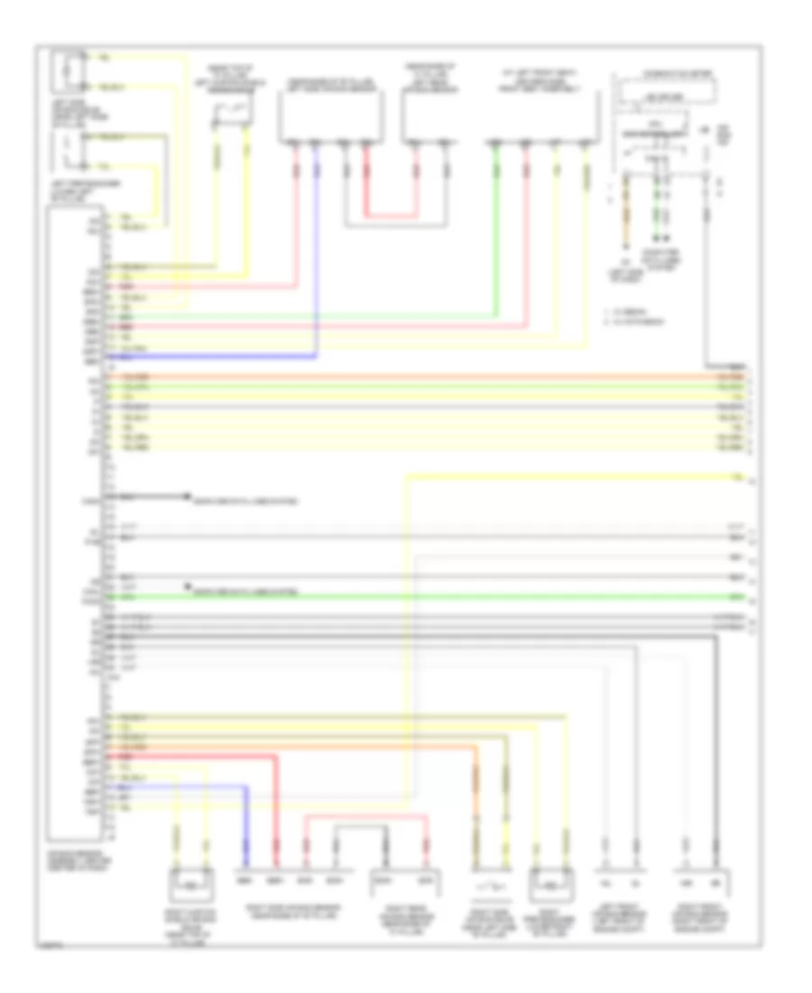 Supplemental Restraints Wiring Diagram 1 of 2 for Toyota Yaris 2008