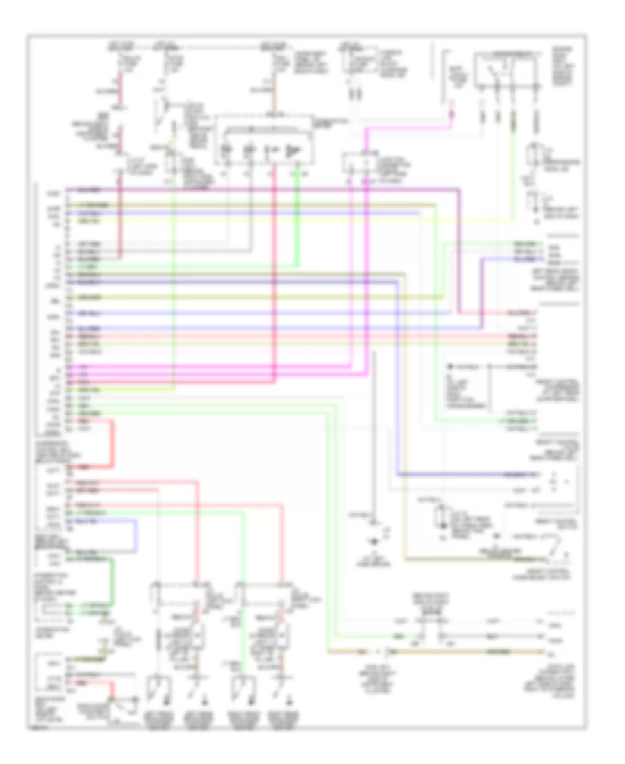 Electronic Suspension Wiring Diagram for Toyota Sequoia Limited 2007