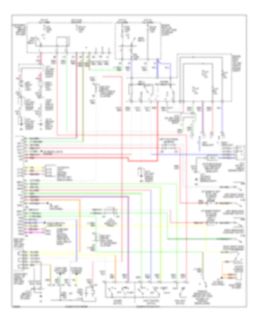 Headlights Wiring Diagram with DRL for Toyota Sequoia Limited 2007