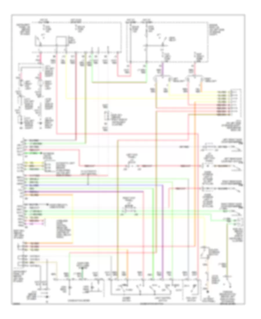 Headlights Wiring Diagram, without DRL for Toyota Sequoia Limited 2007
