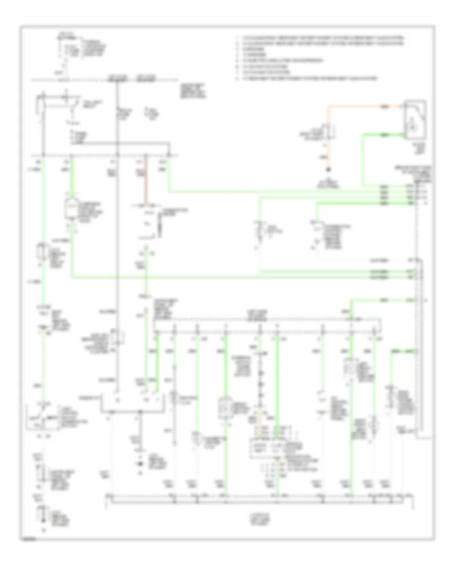 Instrument Illumination Wiring Diagram for Toyota Sequoia Limited 2007