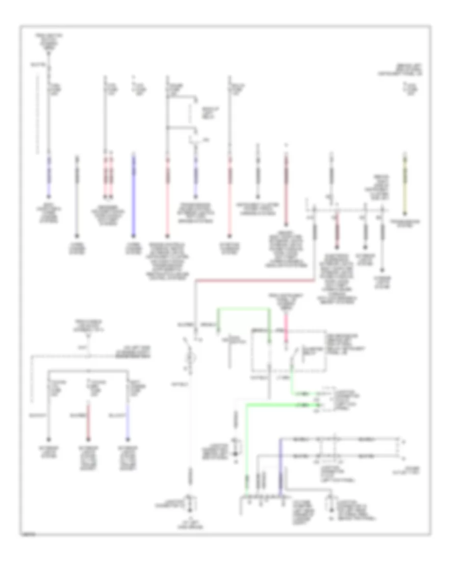 Power Distribution Wiring Diagram 3 of 3 for Toyota Sequoia Limited 2007