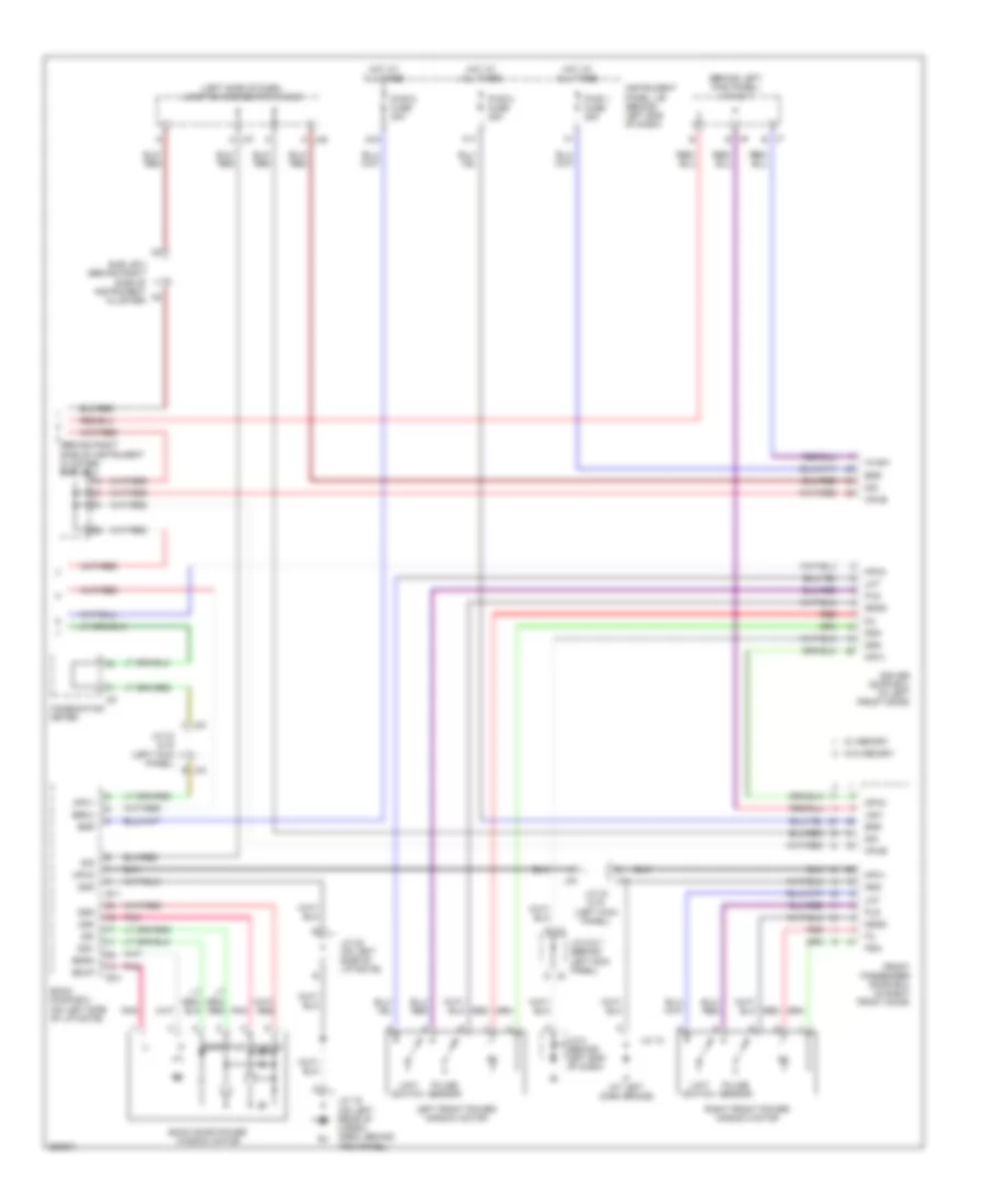 Power Windows Wiring Diagram (2 of 2) for Toyota Sequoia Limited 2007