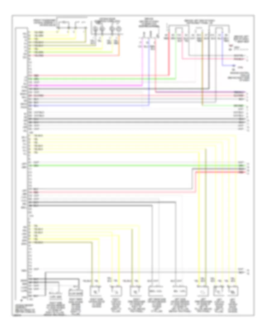 Supplemental Restraints Wiring Diagram 1 of 2 for Toyota Sequoia Limited 2007