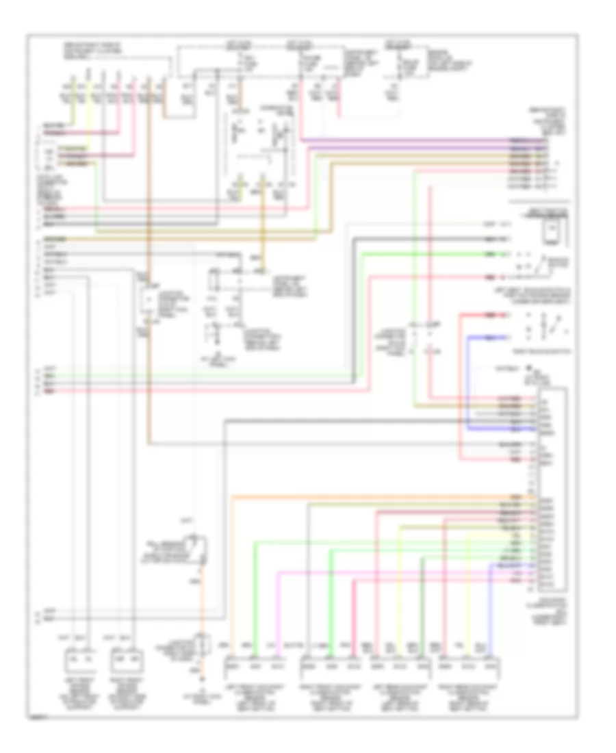 Supplemental Restraints Wiring Diagram 2 of 2 for Toyota Sequoia Limited 2007