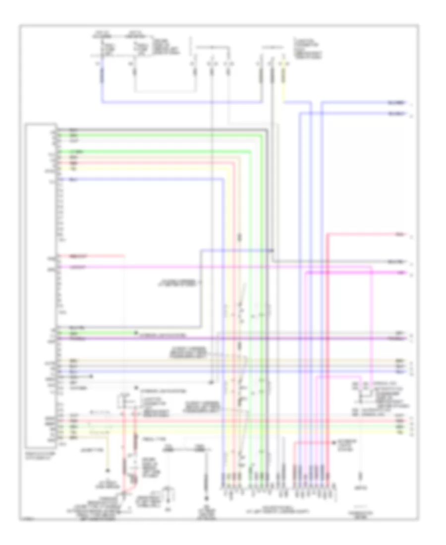 Radio Wiring Diagram, with Navigation (1 of 2) for Toyota Camry LE 2003