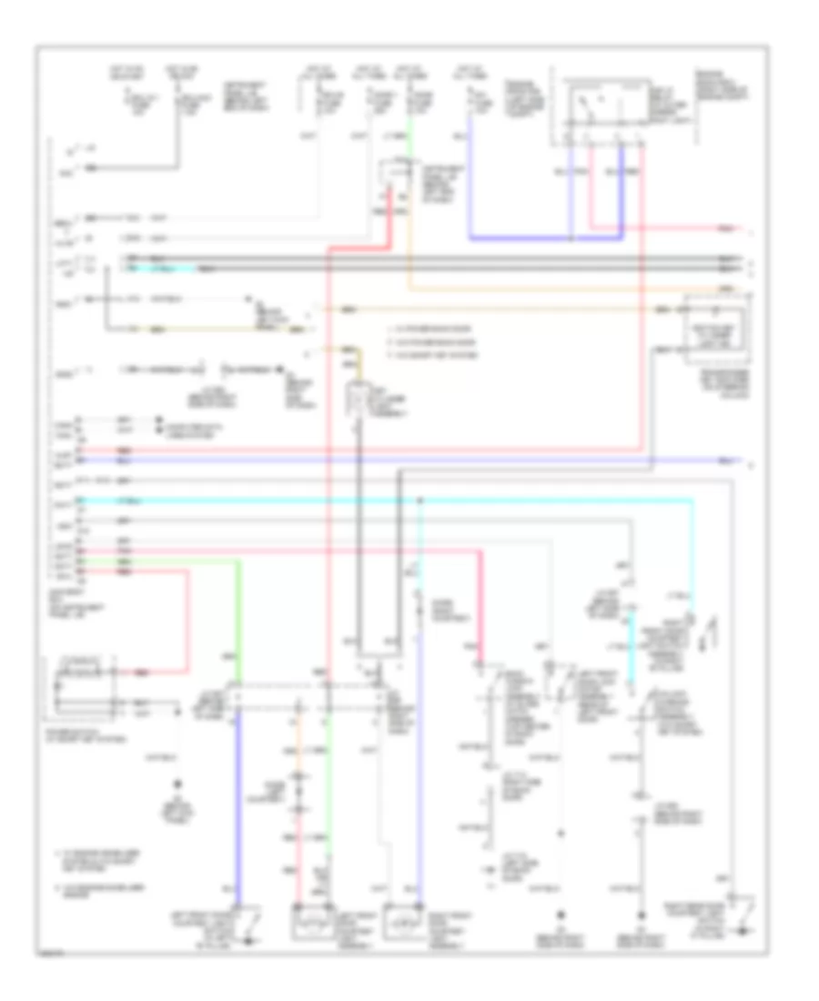Courtesy Lamps Wiring Diagram Except Hybrid 1 of 2 for Toyota Highlander 2010