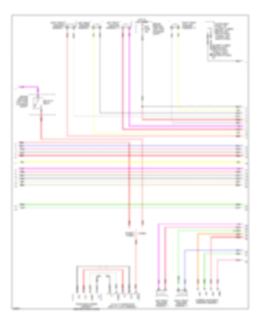 Radio Wiring Diagram, with JBL without Navigation (2 of 3) for Toyota Highlander 2010