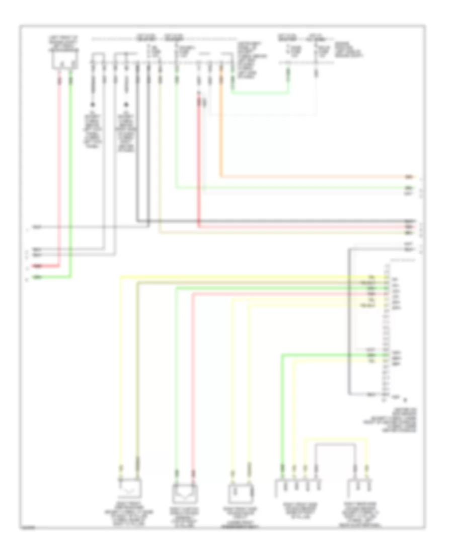 Supplemental Restraints Wiring Diagram (2 of 3) for Toyota Highlander 2010