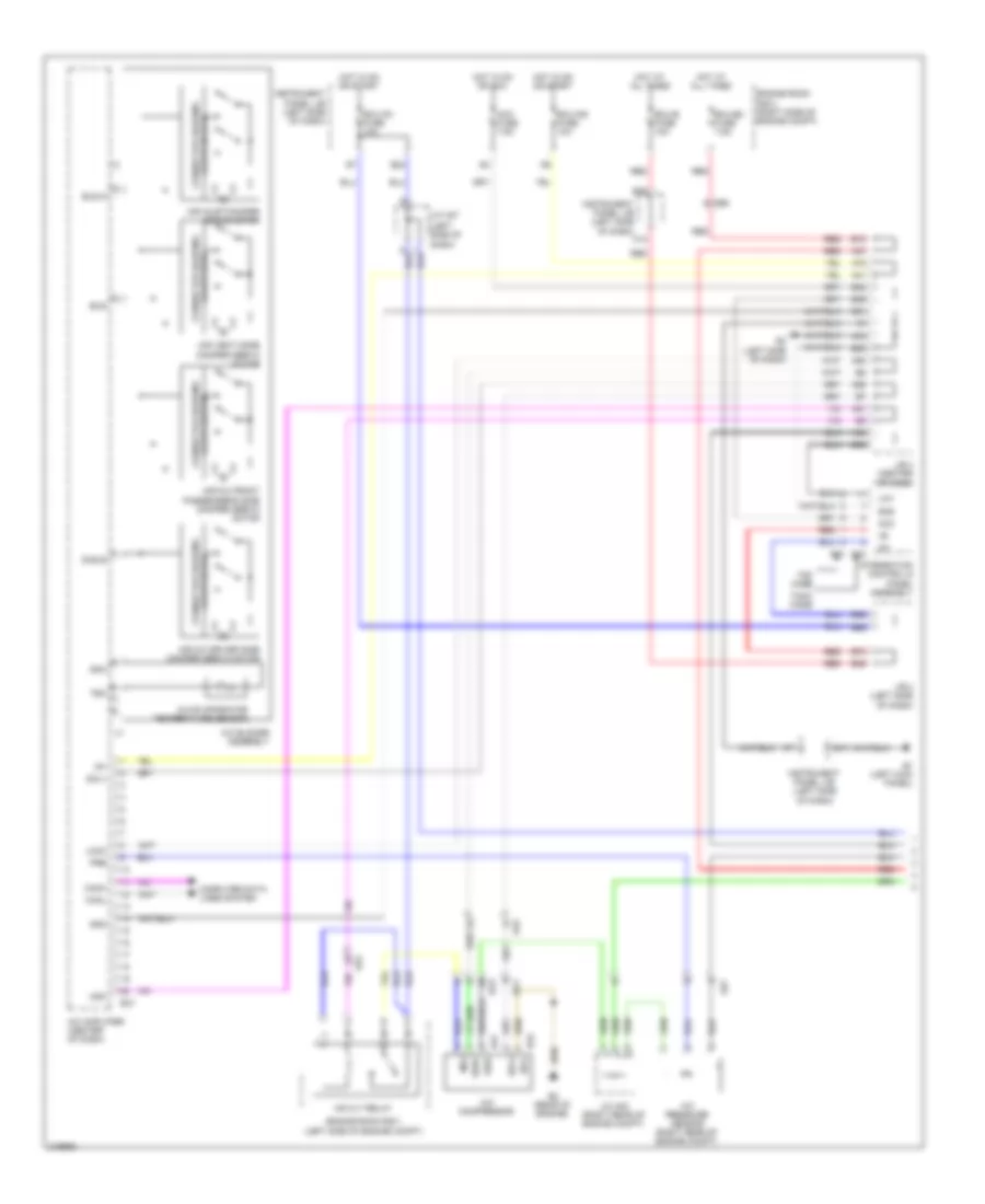3.5L, Automatic AC Wiring Diagram (1 of 2) for Toyota RAV4 2011