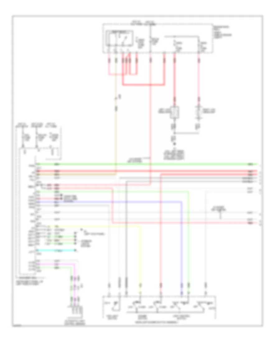 Headlights Wiring Diagram, without DRL (1 of 2) for Toyota RAV4 2011