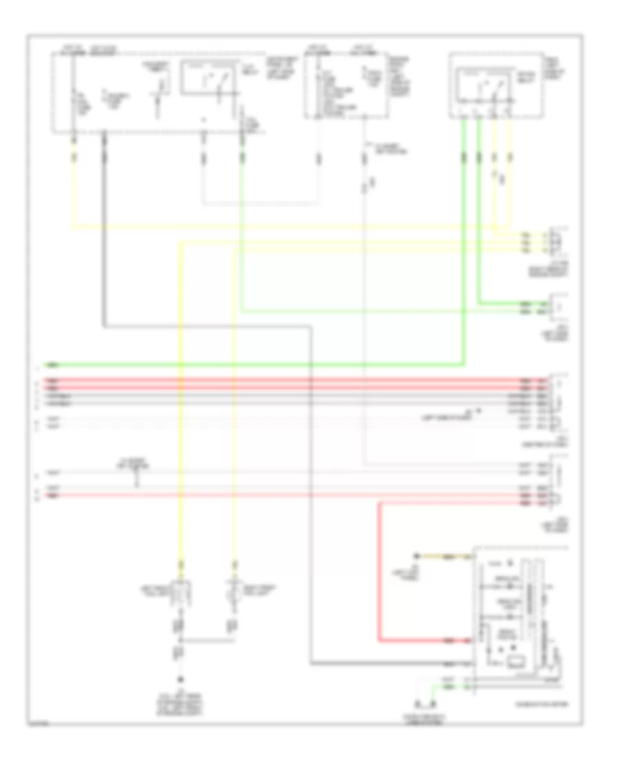 Headlights Wiring Diagram, without DRL (2 of 2) for Toyota RAV4 2011