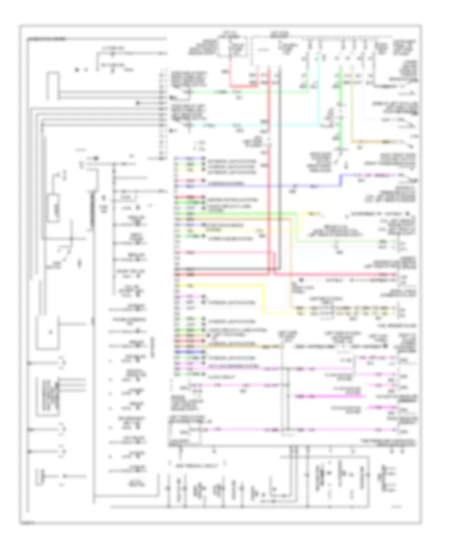 Instrument Cluster Wiring Diagram for Toyota RAV4 2011