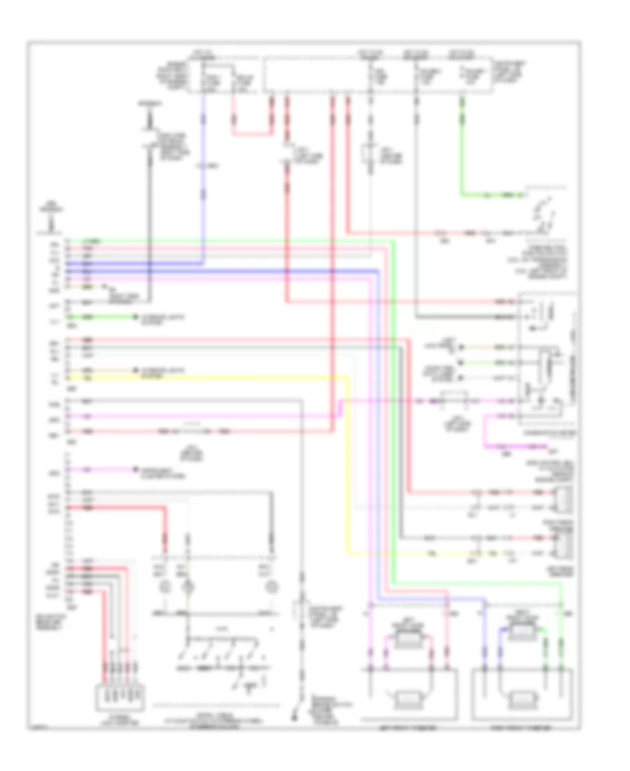 Radio Wiring Diagram, without JBL with Navigation for Toyota RAV4 2011