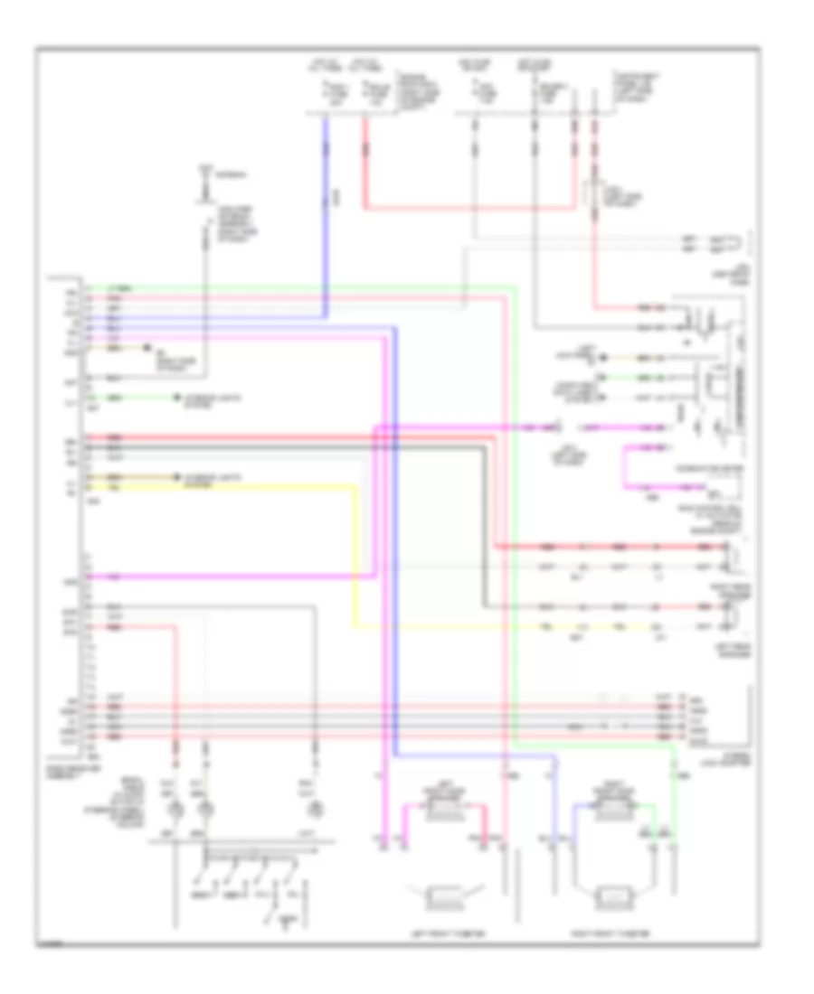 Radio Wiring Diagram, without JBL, without Navigation for Toyota RAV4 2011