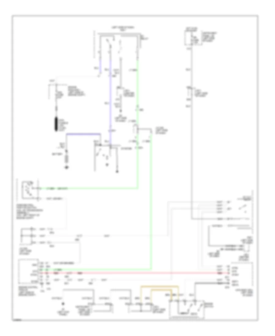 Starting Wiring Diagram, with Smart Key System for Toyota RAV4 2011