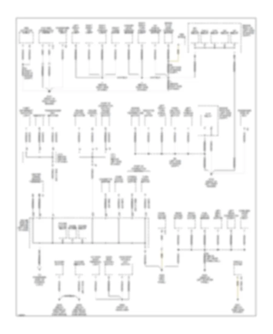 Ground Distribution Wiring Diagram 1 of 2 for Toyota RAV4 EV 2001