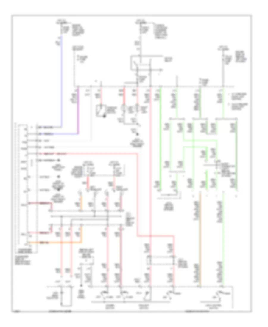 Headlight Wiring Diagram with DRL for Toyota RAV4 EV 2001