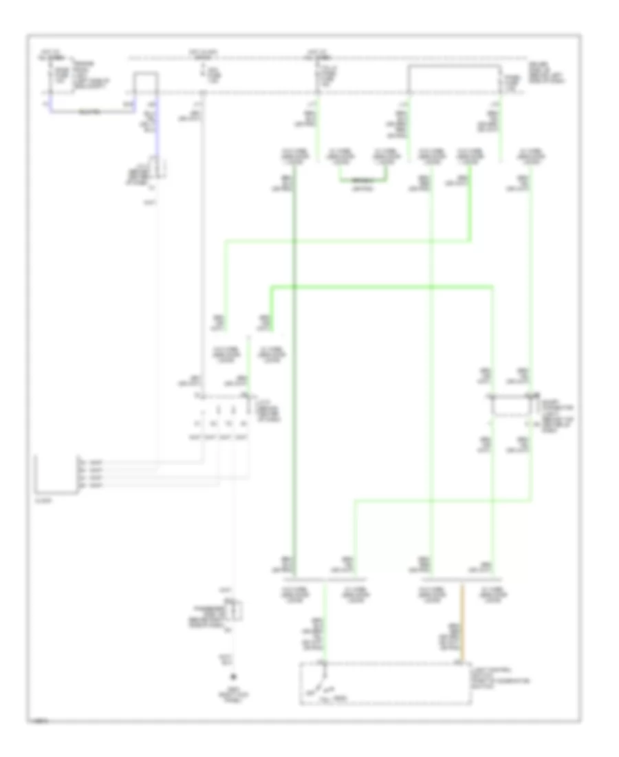 Clock Wiring Diagram for Toyota RAV4 EV 2001