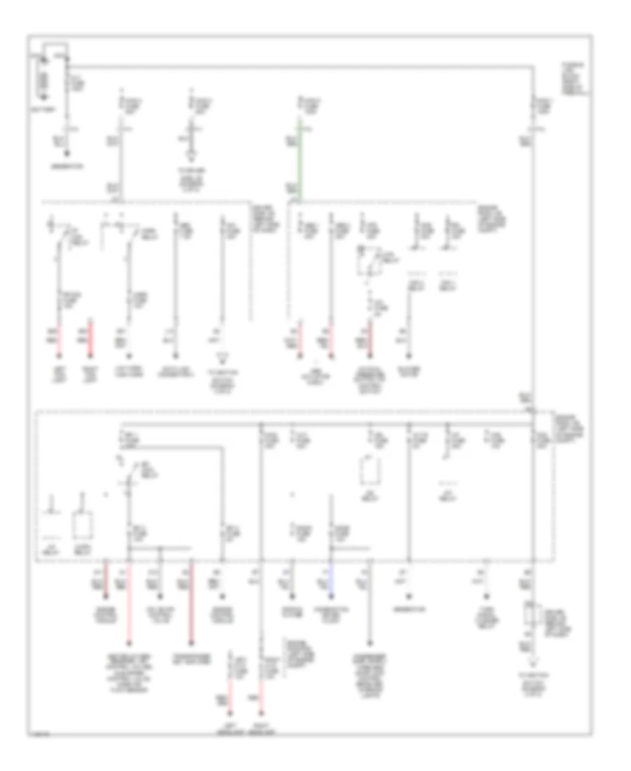 Power Distribution Wiring Diagram 1 of 2 for Toyota RAV4 EV 2001