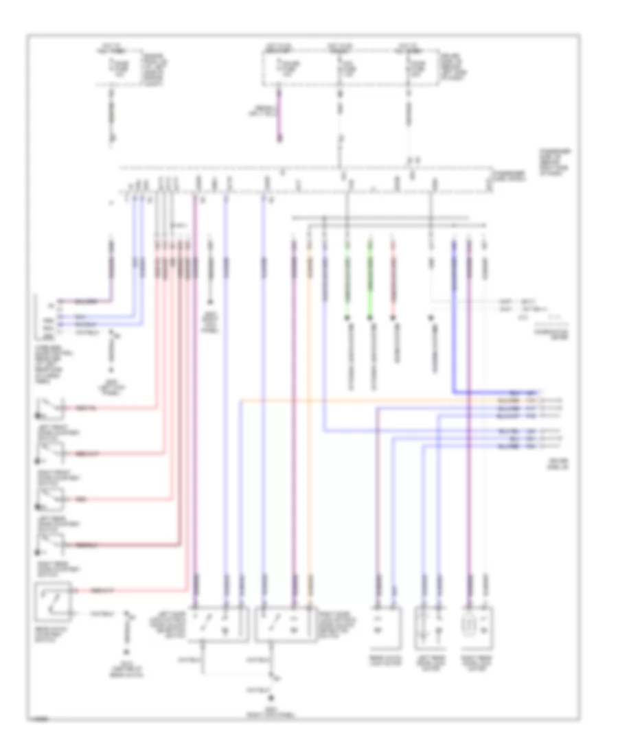 Power Door Lock Wiring Diagram with Keyless Entry for Toyota RAV4 EV 2001