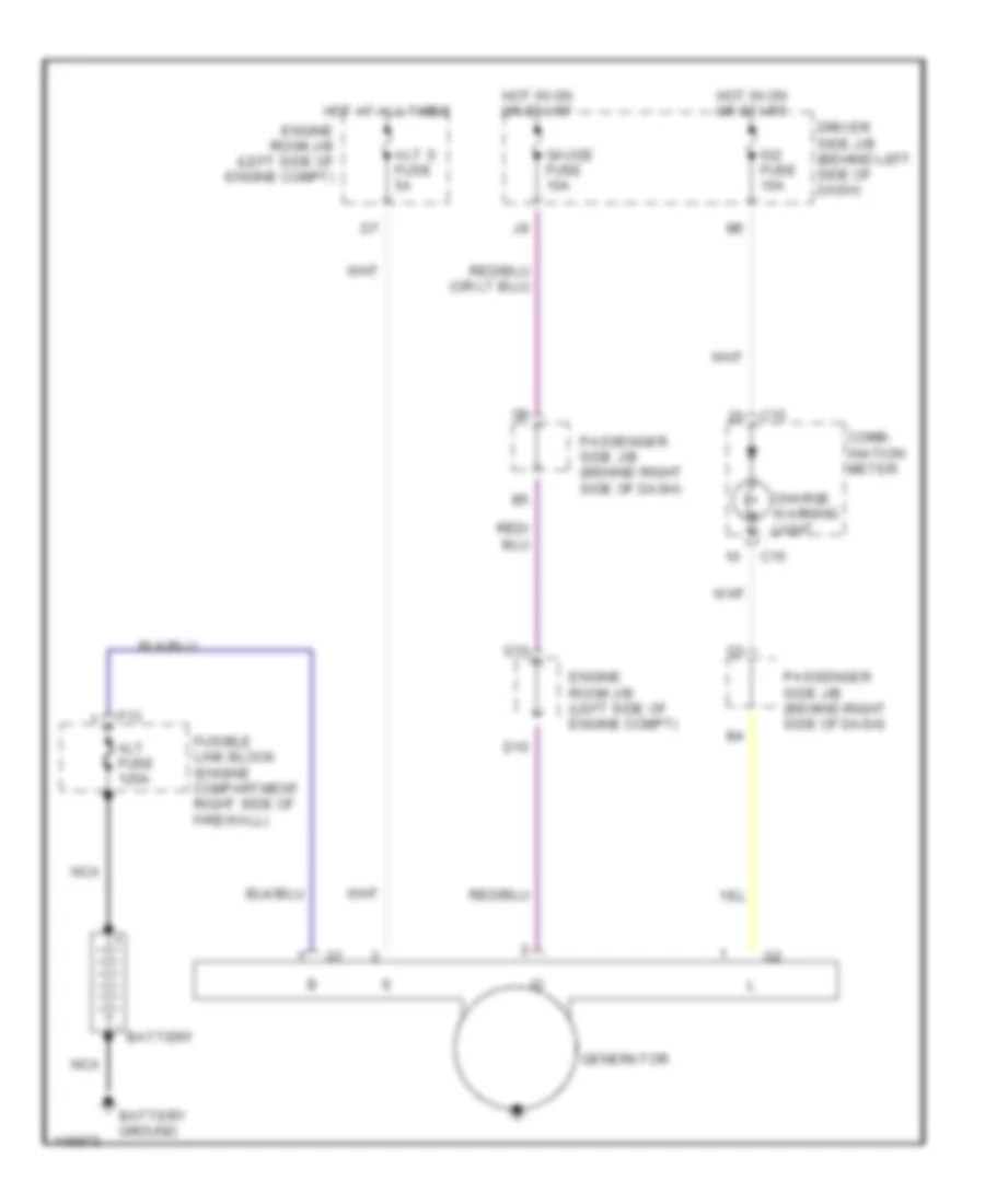 Charging Wiring Diagram for Toyota RAV4 EV 2001