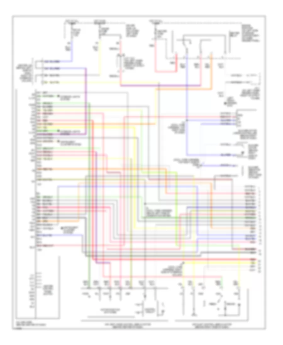 Automatic A C Wiring Diagram 1 of 2 for Toyota 4Runner 1999