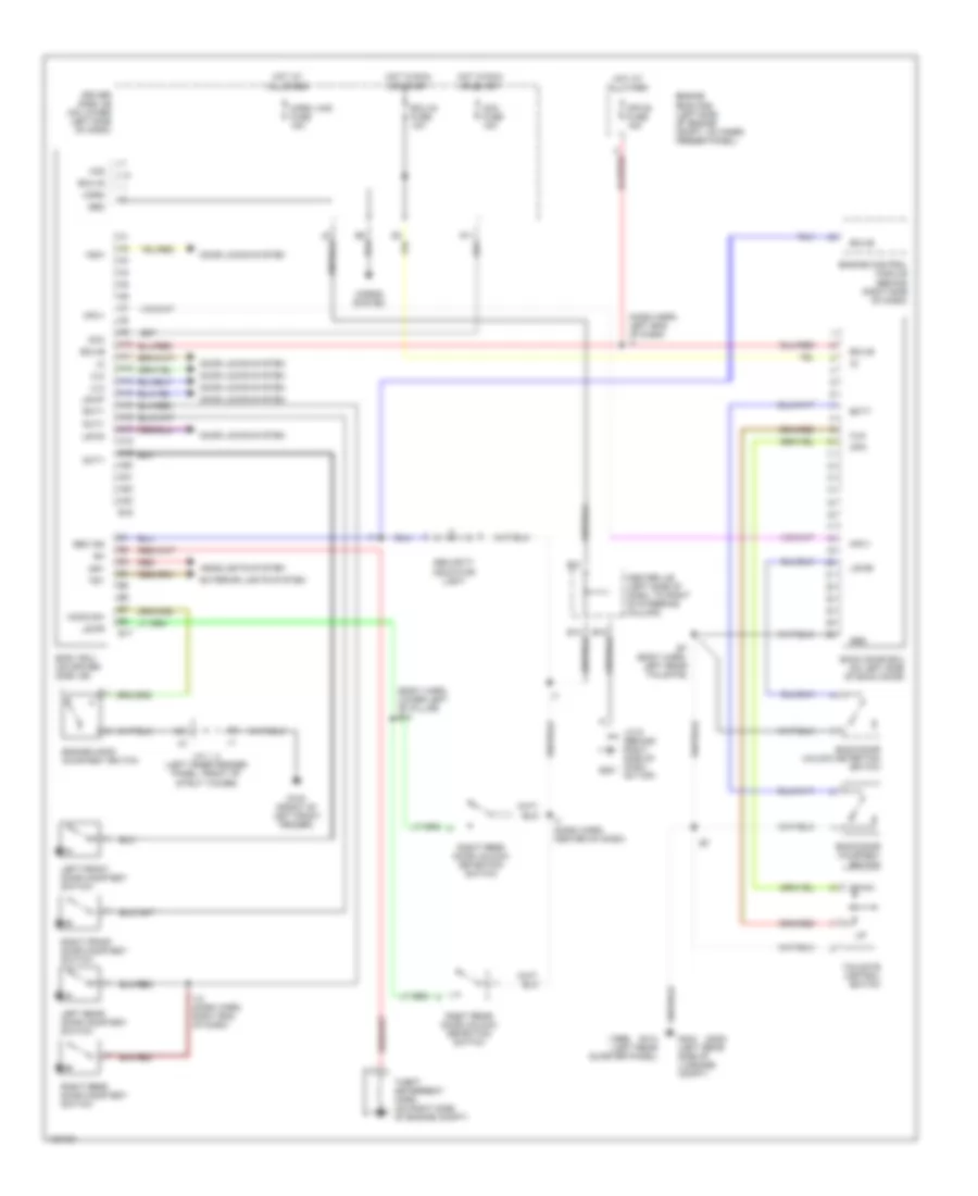 Forced Entry Wiring Diagram for Toyota 4Runner 1999