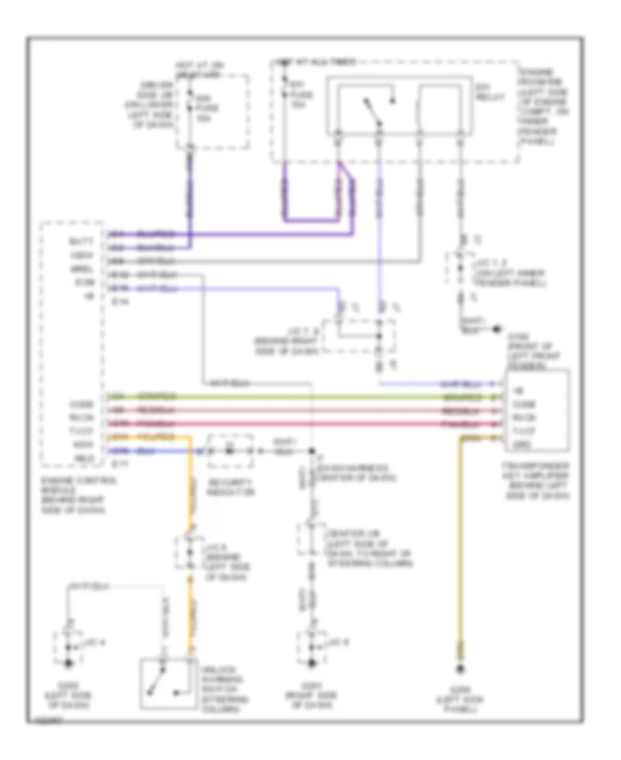 Immobilizer Wiring Diagram for Toyota 4Runner 1999