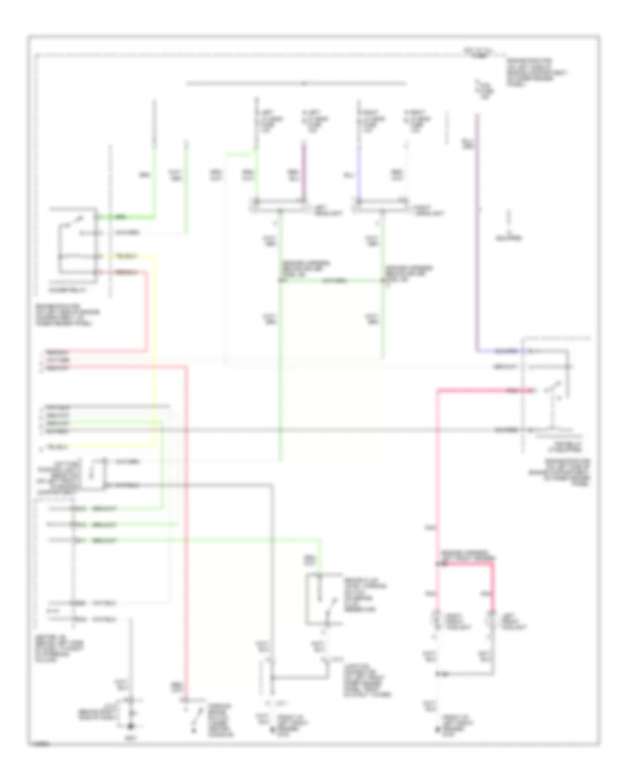 Headlight Wiring Diagram, with DRL (2 of 2) for Toyota 4Runner 1999