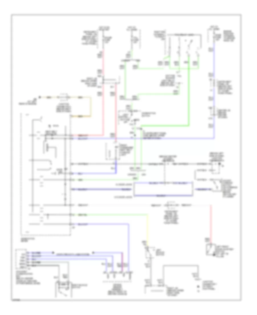 Warning Systems Wiring Diagram for Toyota Corolla S 2005