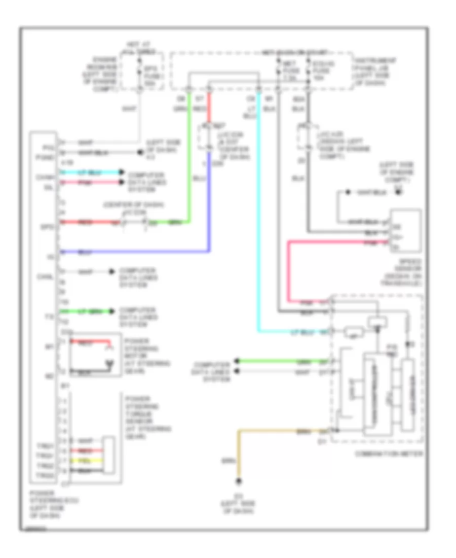 Electronic Power Steering Wiring Diagram for Toyota Yaris S 2008