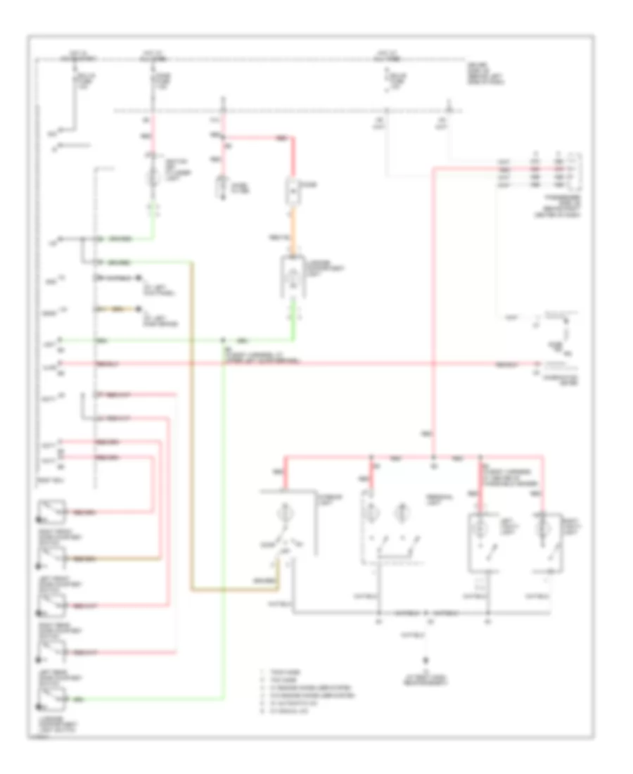 Courtesy Lamps Wiring Diagram for Toyota Camry SE 2003