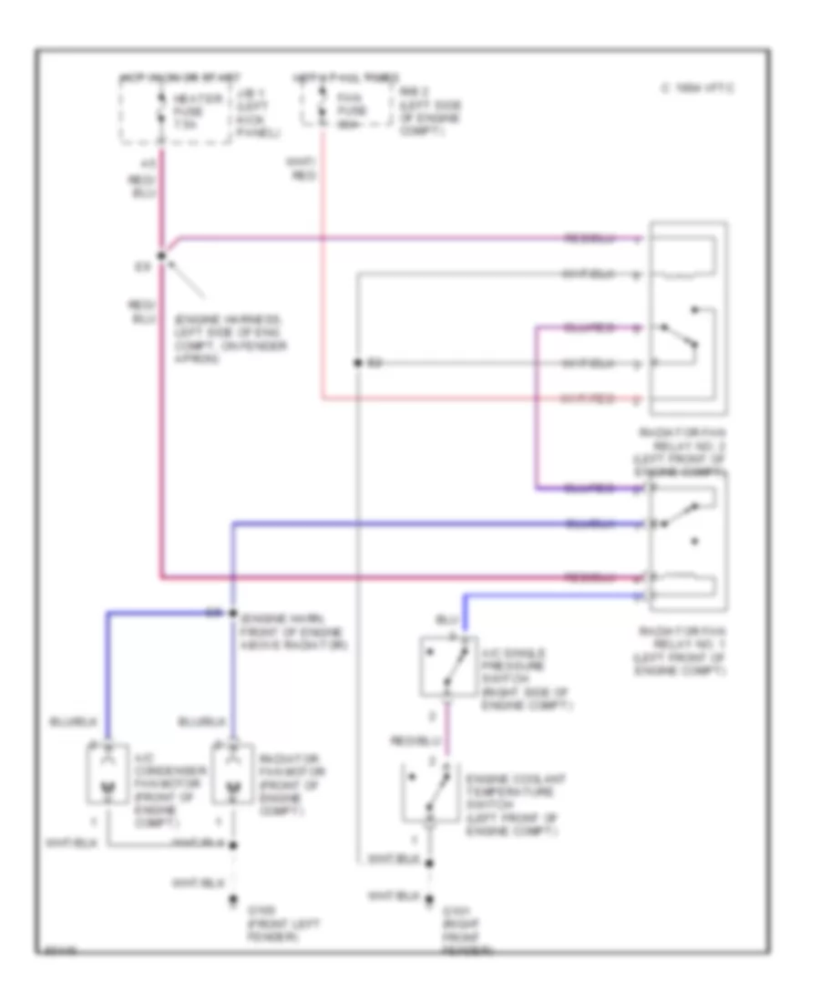 Cooling Fan Wiring Diagram for Toyota Supra 1995