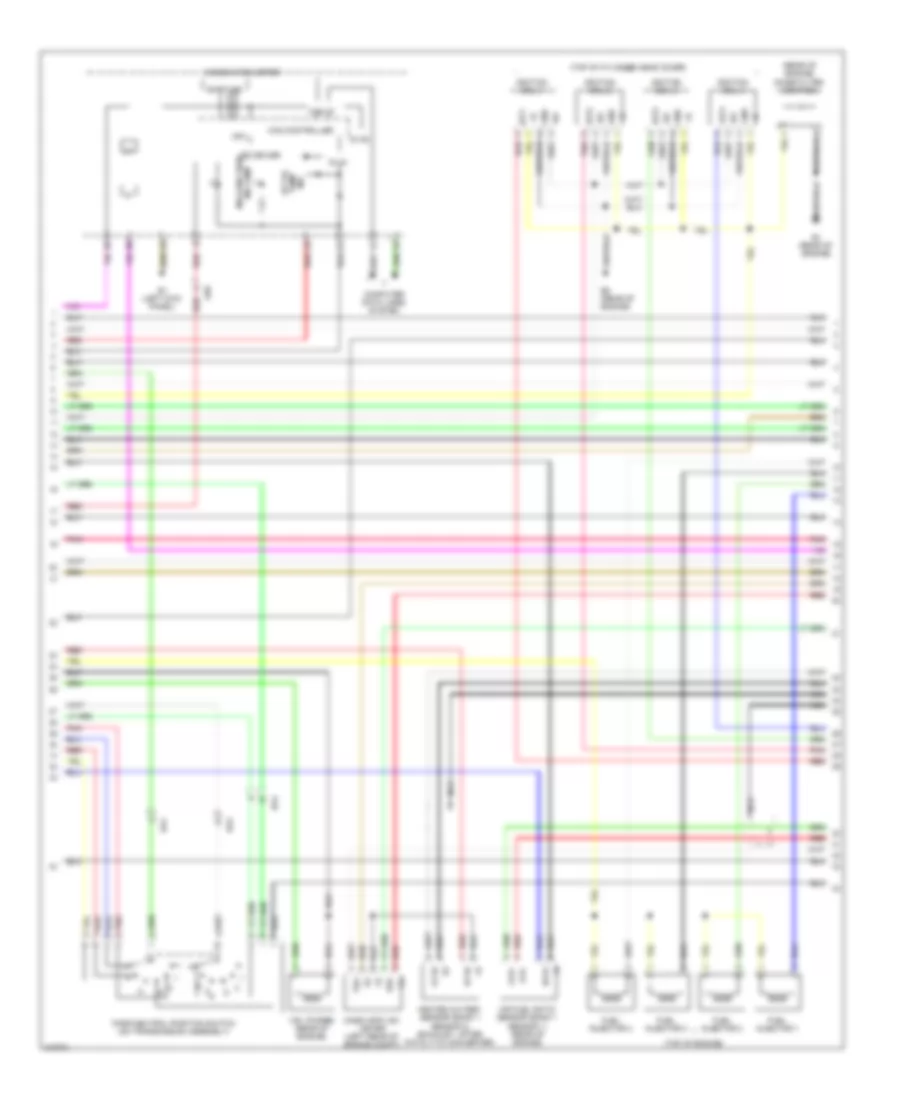 2.5L, Engine Performance Wiring Diagram (4 of 5) for Toyota RAV4 Limited 2011