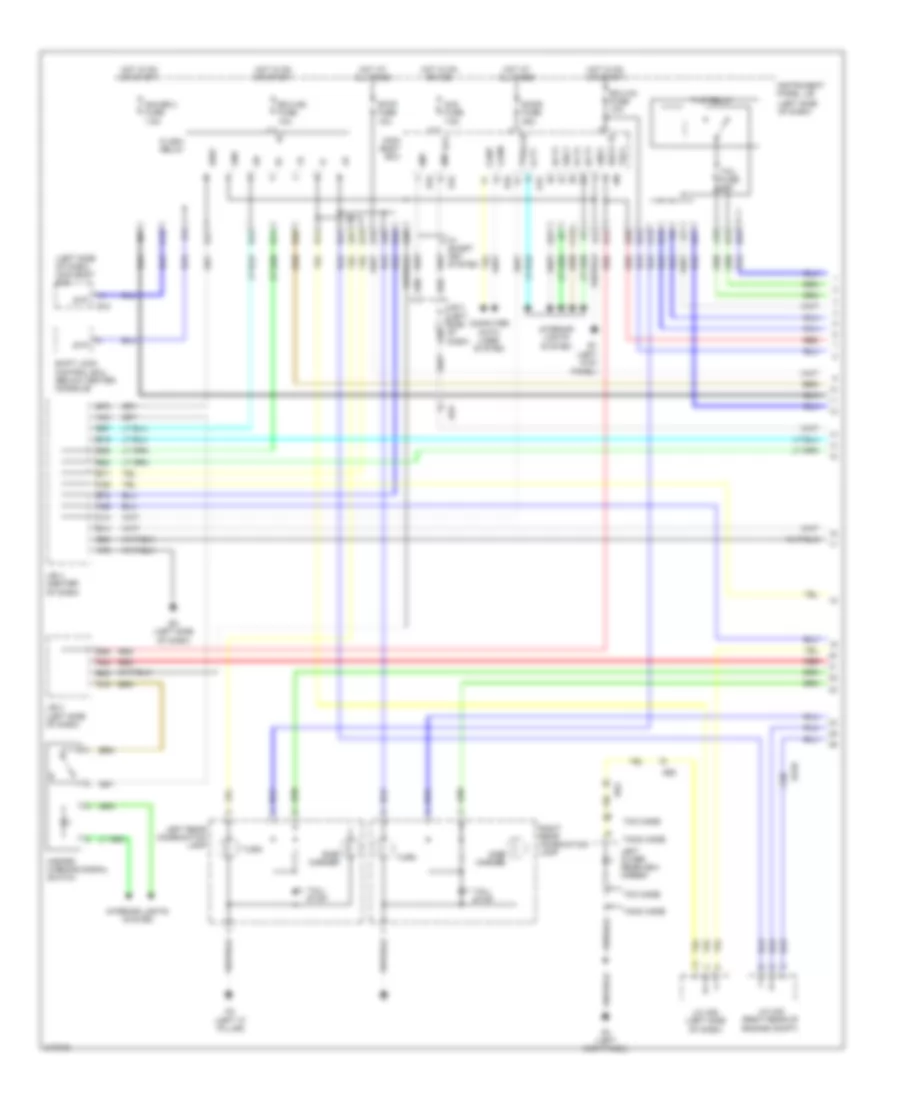 Exterior Lamps Wiring Diagram (1 of 2) for Toyota RAV4 Limited 2011